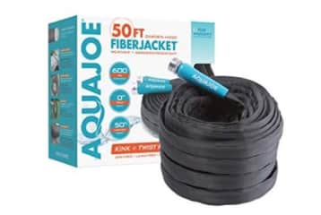 Aqua Joe 50' x 1/2" Flexible Fiberjacket Garden Hose: $20