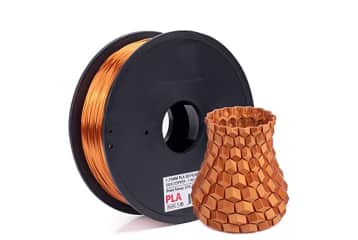 PLA Silk 3D Printer Filament, Upgrade Cardboard Spool, Silk Shiny Filament,  Dimensional Accuracy +/-0.03mm, 1.75mm, 1kg, Blue