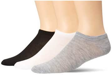 Hanes X-Temp Women's No-Show Socks, Extended Sizes, 6-Pairs Assorted Colors  8-12 