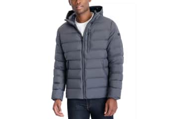 Michael Kors Men's Hooded Puffer Jacket (Size 2XL Only) for $77