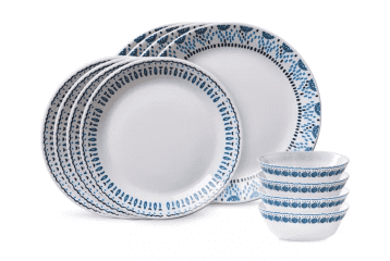 Corelle Everyday Expressions 12-Piece Dinnerware Sets for $34