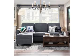 Shintenchi convertible sectional sofa couch discount