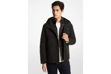 Michael Kors Mens Puffer Jacket with Attached Hood  Zooloo Leather