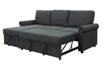 Abbyson hamilton storage sofa bed and reversible sectional sale