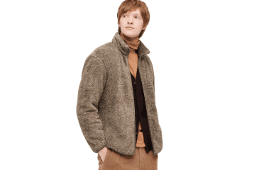 Fluffy Yarn Fleece Full-Zip Jacket 