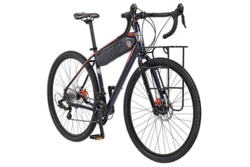 Mongoose Men s Elroy Adventure Bike 700C Wheel Bicycle Blue 54cm