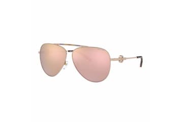 Michael kors gold shop mirrored aviator sunglasses