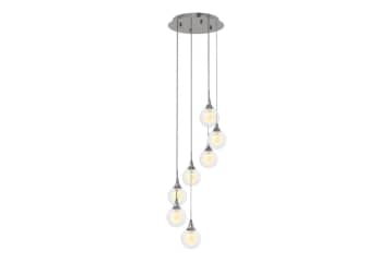 Artika frosted globe chrome integrated led pendant sale