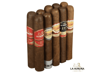 La Aurora Alpha 10-Cigar Sampler for $25