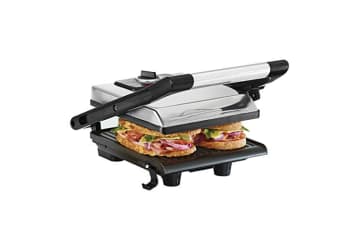 Ovente Electric Panini Press Grill Breakfast Sandwich Maker with Nonstick  Two-Sided Hot Plates, LED Lights