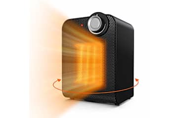 Air Choice Portable Space Heater - Oscillating Small Electric Heater  w/Adjustable Thermostat, 3 Heat Modes, for $26 - PTC-1603M