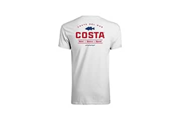 Costa Del Mar Men's Topwater Short Sleeve T Shirt, White, Large for $19 Costa Del Mar Men's Topwater Short Sleeve T Shirt, White, Large for $19