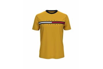 Enkelhed Tilhører Tips Tommy Hilfiger Men's Short Sleeve Logo T-Shirt, Golden Rod-PT, XL for $25 -  78C8797-737