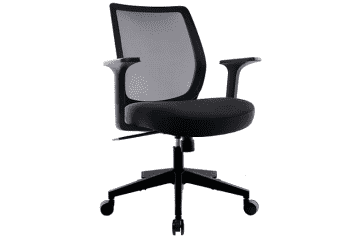Union & Scale Essentials Mesh Back Fabric Task Chair - Black