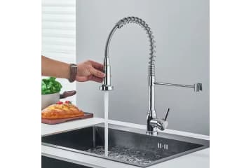 Chrome Spring Pull Down Kitchen Faucet Spray Head for $22