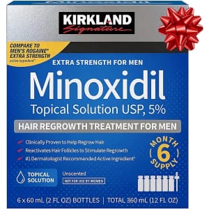 Kirkland Signature Men's Minoxidil 5% Topical Solution 6-Month Supply: $18.99 Kirkland Signature Men's Minoxidil 5% Topical Solution 6-Month Supply: $18.99
