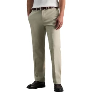 Haggar Men's Premium No Iron Khaki Pants: From $17