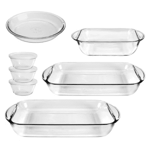 Anchor Hocking Essentials 10-Piece Glass Bakeware Set: $27