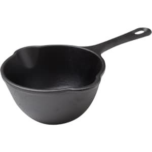 Victoria 0.5-Quart Cast Iron Saucepan: $9, 2-quart for $14