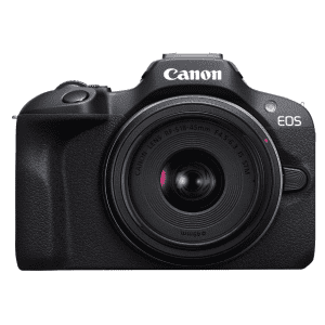 Canon EOS R100 Mirrorless Camera with RF-S18-45mm Lens: $350 Canon EOS R100 Mirrorless Camera with RF-S18-45mm Lens: $350