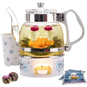 Teabloom Princess of Monaco Teapot & Blooming Tea Gift Set: $30 Teabloom Princess of Monaco Teapot & Blooming Tea Gift Set: $30