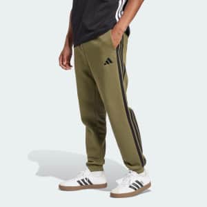 adidas Men's Essentials 3-Stripes Fleece Pants: $12