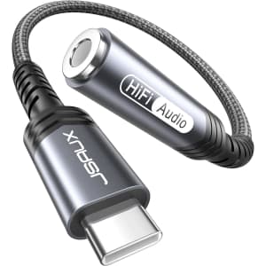 JSAUX USB C to 3.5mm Audio Adapter: $3.98