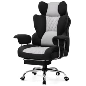 Ergonomic Big and Tall Gaming Chair w/ F: $81.19
