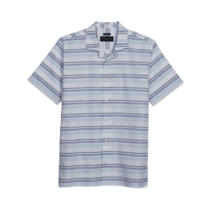 Pronto Uomo Men's Big & Tall Modern Fit 100% Cotton Camp Shirt: $9.99