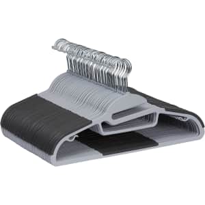Amazon Basics Rubber Coated Plastic Hanger 50-Pack: $19