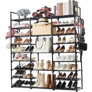 9-Tier Metal Shoe Rack: $31