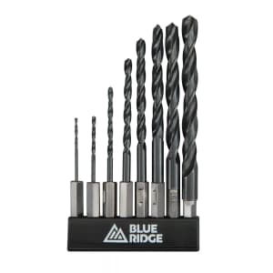 Blue Ridge 8-Piece Hex Shank Drill Bit Set: $7.02