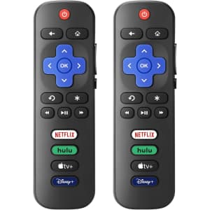 Loutoc Replacement Remotes for Roku TV 2-Pack: $8.81