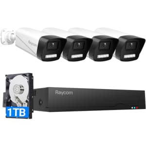 Rraycom Home Security Camera System with 4K NVR: $129.98