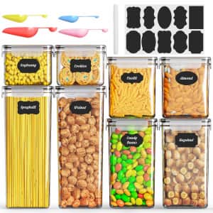 8-Piece Airtight Food Storage Container Set: $17.35 8-Piece Airtight Food Storage Container Set: $17.35