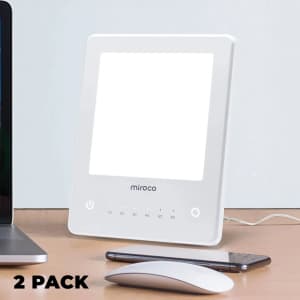 Miroco LED Therapy SAD Lamp 2-Pack: $19.99