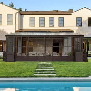 Domi 12x20-Ft. Wall-Mounted Sunroom Gazebo: $4,500