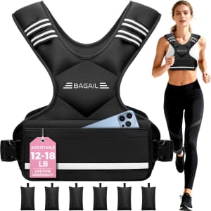 Bagail Adults' Adjustable Weighted Vest: From $36