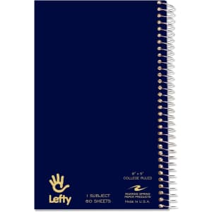 Roaring Spring Lefty Spiral Journal: $4.86