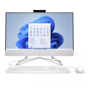 HP 23.8" 11th-Gen i3 All-in-One Desktop PC: $370