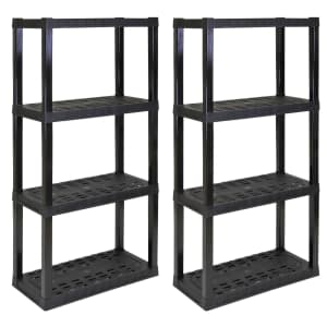 Hyper Tough 4-Tier 57" Garage Storage Rack 2-Pack: $46