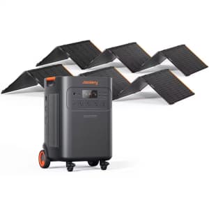 Jackery Explorer 5000 Plus 5,040Wh 7,200W Portable Power Station w/ SolarSaga 500 X Solar Panel 2-Pack: $4,499 Jackery Explorer 5000 Plus 5,040Wh 7,200W Portable Power Station w/ SolarSaga 500 X Solar Panel 2-Pack: $4,499