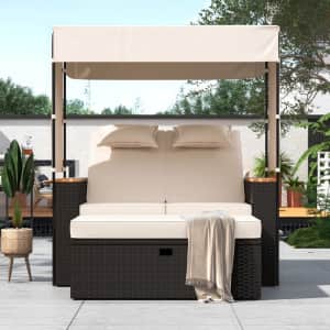 Latitude Run Quynhnhu Wicker Patio Daybed: $360