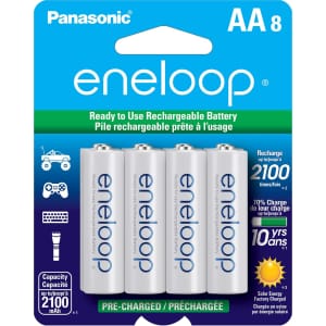 Panasonic eneloop NiMH Rechargeable AA-Battery 8-Pack: $16.83