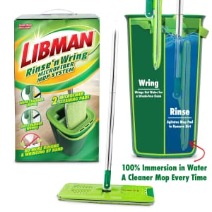 Libman Microfiber Roller Flat Mop w/ Bucket: $26 Libman Microfiber Roller Flat Mop w/ Bucket: $26