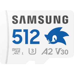 Samsung PRO Plus Sonic The Hedgehog 512GB microSDXC Memory Card: $28.49 w/ Prime