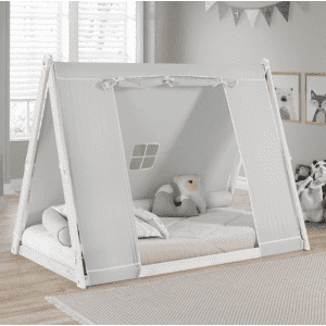 Kids' Twin Tent Floor Bed: $65
