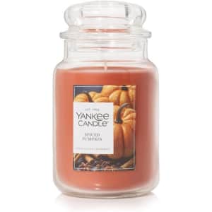 Yankee Candle Spiced Pumpkin 22 oz. Candle: $16 w/ subscribe and save