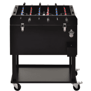 Outsunny 65L Ice Chest Cart with Foosball Table Top: $127 Outsunny 65L Ice Chest Cart with Foosball Table Top: $127