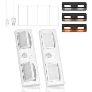 Motion Sensor LED Closet Lights 2-Pack: $5.99